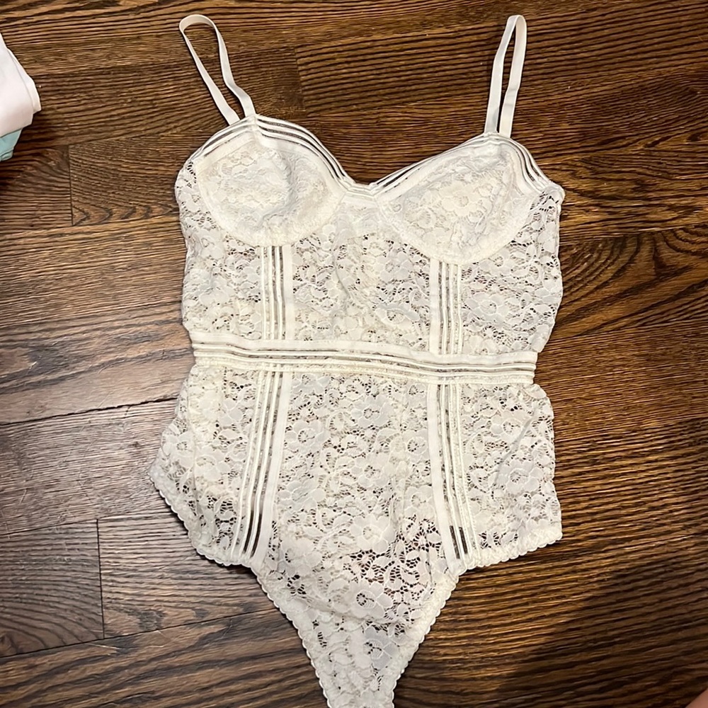 White Lace Bodysuit